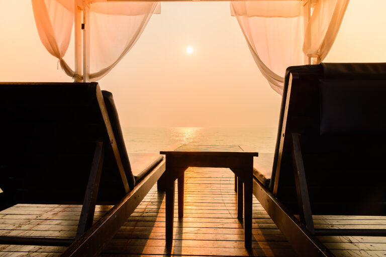 Bed beach - vintage filter effect